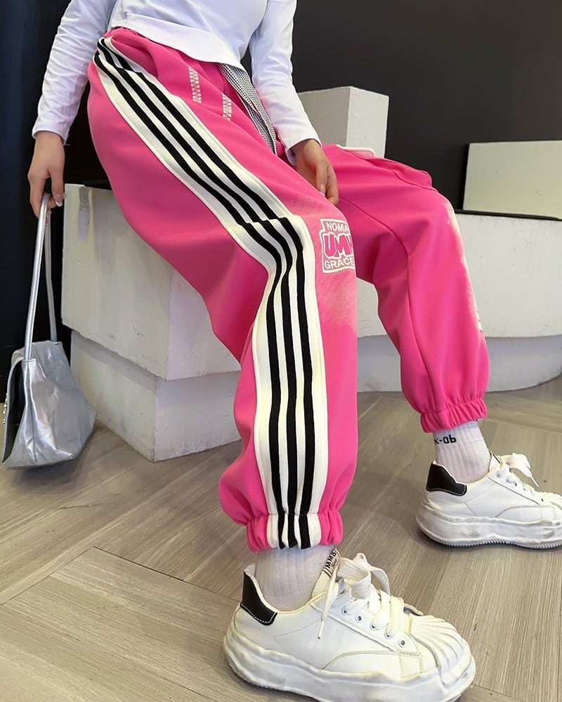 激売れ中 3色選択可 理想的 ストライプ パンツ ボトムス E-6050