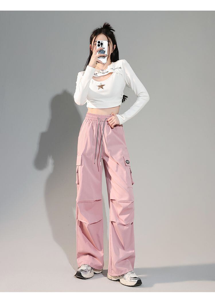 人気上昇中 プラスベルベット ファッション感満々 3色選択 ルーズストレートカジュアルパンツ E-9814