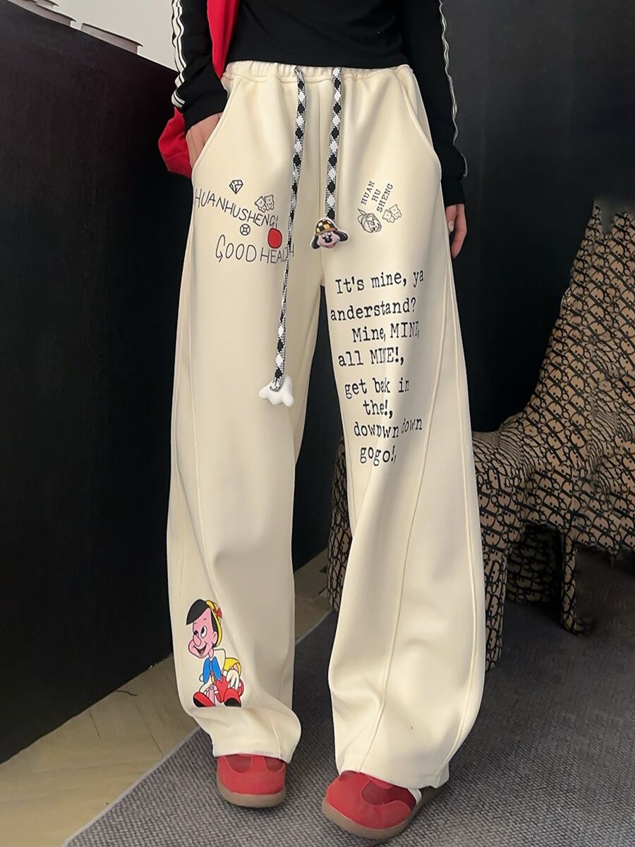 絶対欲しい プラスベルベット ファッション感満々 4色選択 パンツE-10474