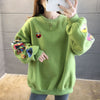 【人気商品再入荷】超人気 キュート ファッション ルーズ 男女兼用 スウェットE-6837