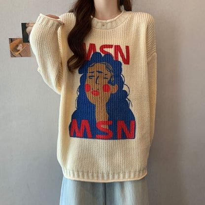 大活躍 高見えデザイン スタイルアップ効果抜群 4色選択 ニットトップスE-9827