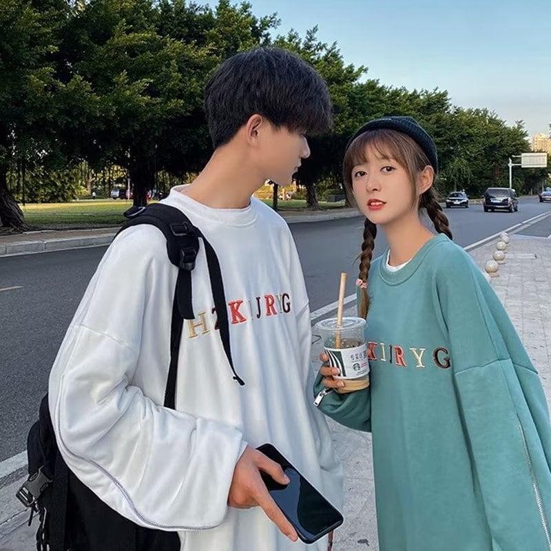 おすすめ熊柄  刺?ロゴ ユニセックスゆったりスウェット全4色E -4657