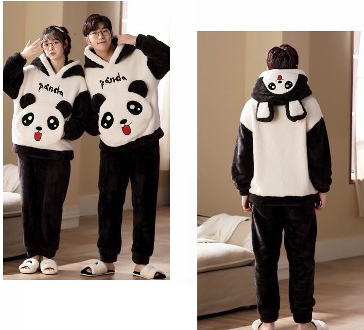 絶対欲しい 柔らかな肌触りで着心地も楽ちん！3種選択 高見えデザイン サンゴフリース カップル パジャマ E-9772