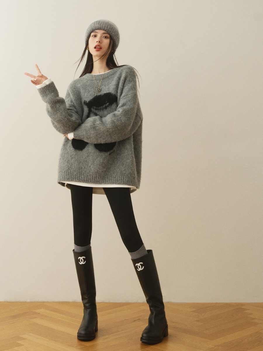 優しい雰囲気 着心地良い デザイン カジュアル スウェットE-10206