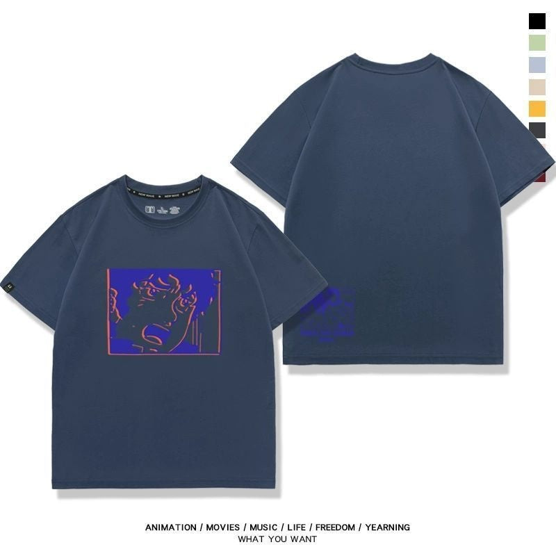 今季マストバイ  好感度UP  売れ筋   おすすめ プリントロゴ 半袖 Tシャツ-A2564