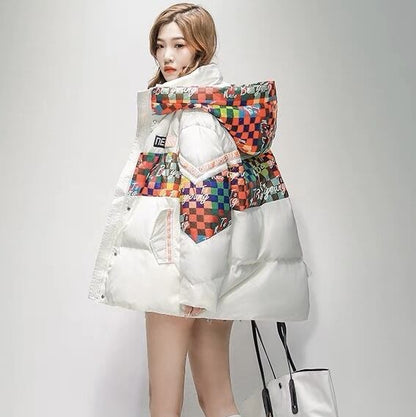 ファッション 2色選択 スタイルアップ フード付きジッパーコート E-10238