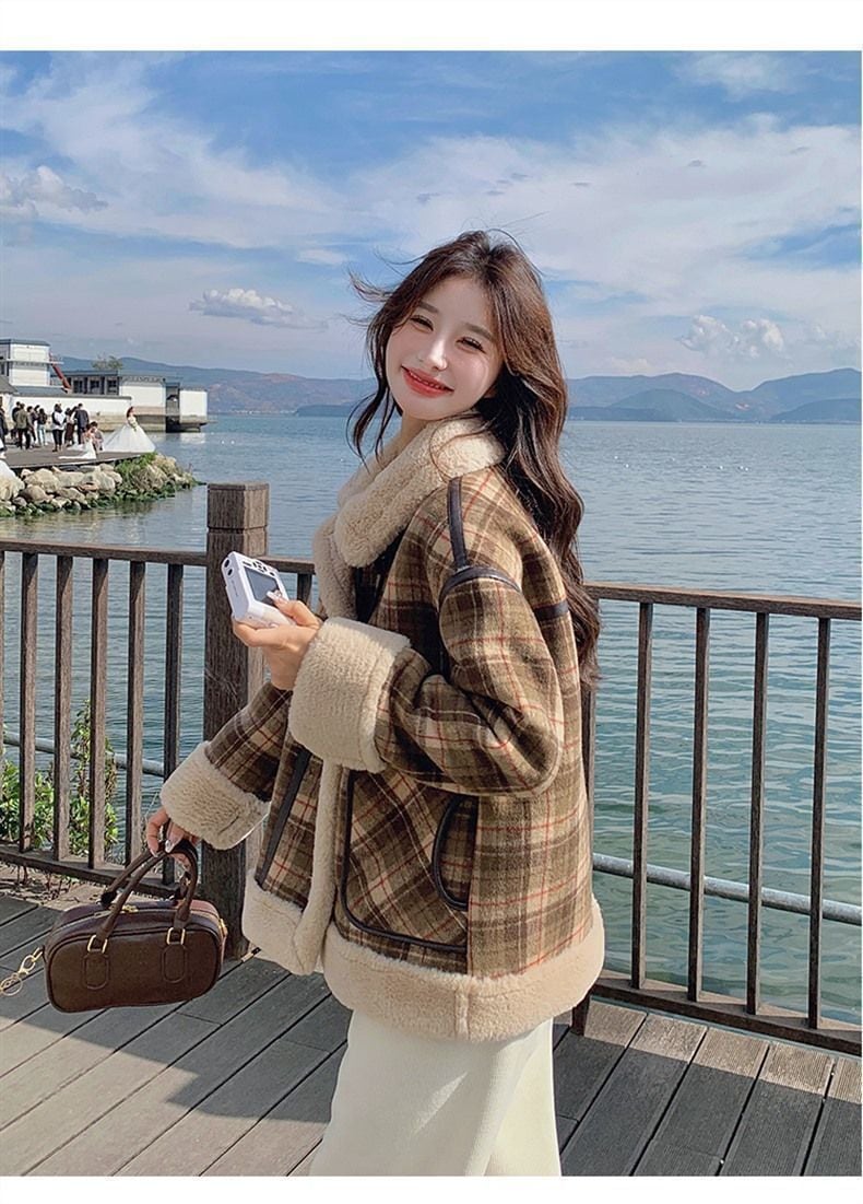 好感度UP 優しい雰囲気 海外トレンド上質 ファッション 2色 ダウンジャケット E-12317