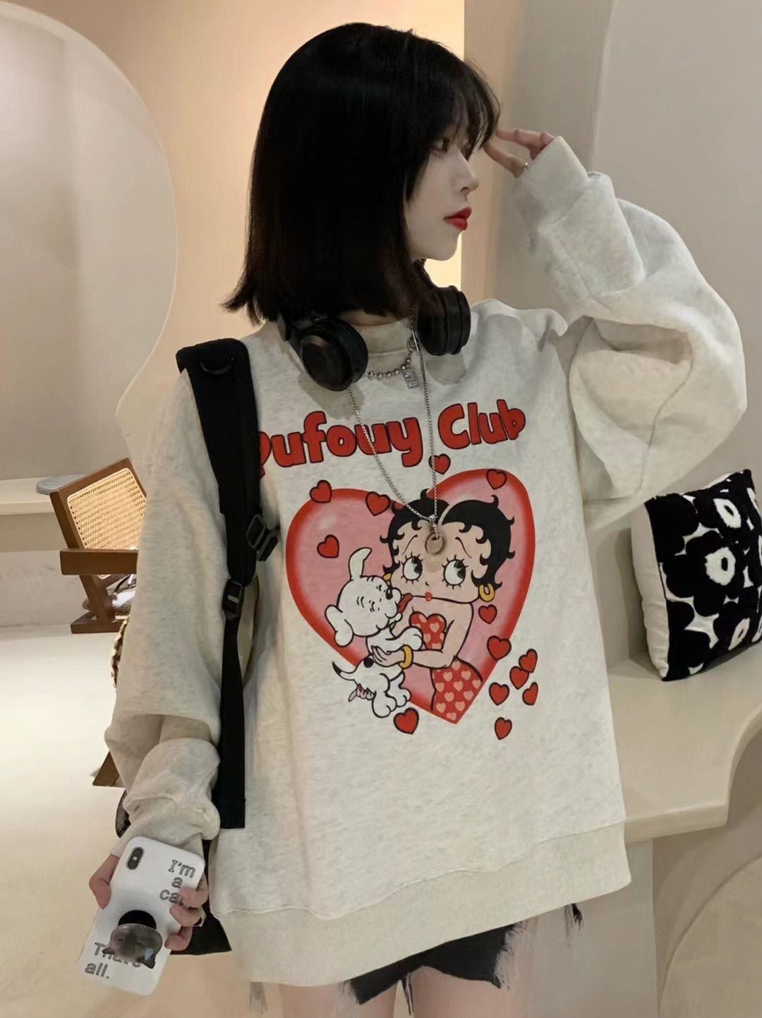 売れ筋 今季マストバイ 個性派 カジュアル スウェットE-12320