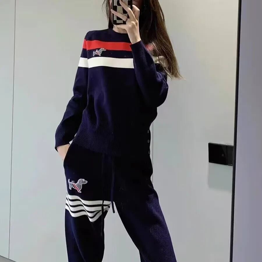 デザイン性抜群 着心地良い おしゃれ度高め 4色選択 トップス+パンツセット E-10871