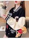 大好評 刺繍 スタイルアップ カジュアル 切り替え 3色選択 ジャケット E-9885