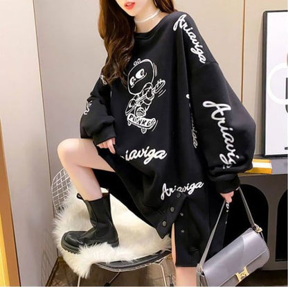 【裏起毛】大好評 ファッション 売り切れ必至 個性派 ルーズ 長スウェットE-6217