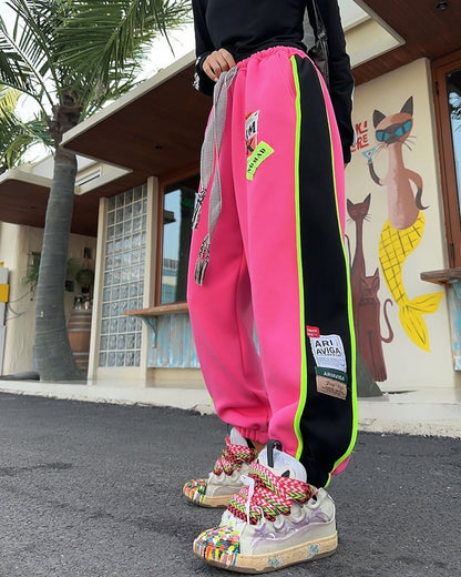 【裏起毛】絶対欲しい ファッション 個性派 スポーツパンツE-5847