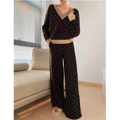 今季マストバイ おしゃれ度高め 好感度UP 着心地良い トップス+パンツセット E-10867