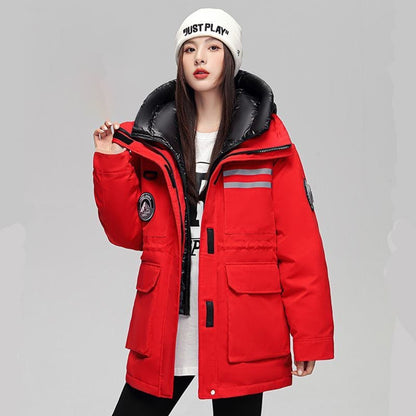 ファッション感満々 肌触り抜群 高見えデザイン 3色選択 ダウンジャケット E-9678