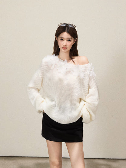 早い者勝ち 絶対欲しい 個性的なデザイン トレンドアイテム 2色選択 ニットセーター E-12191