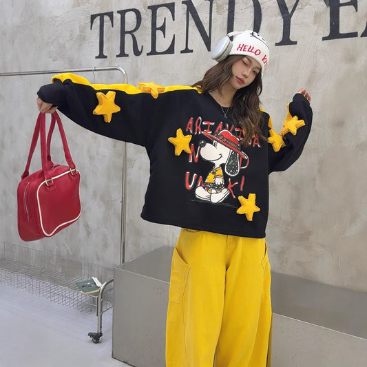 アバンギャルド ファッション カジュアル   2色 スウェット E-12209