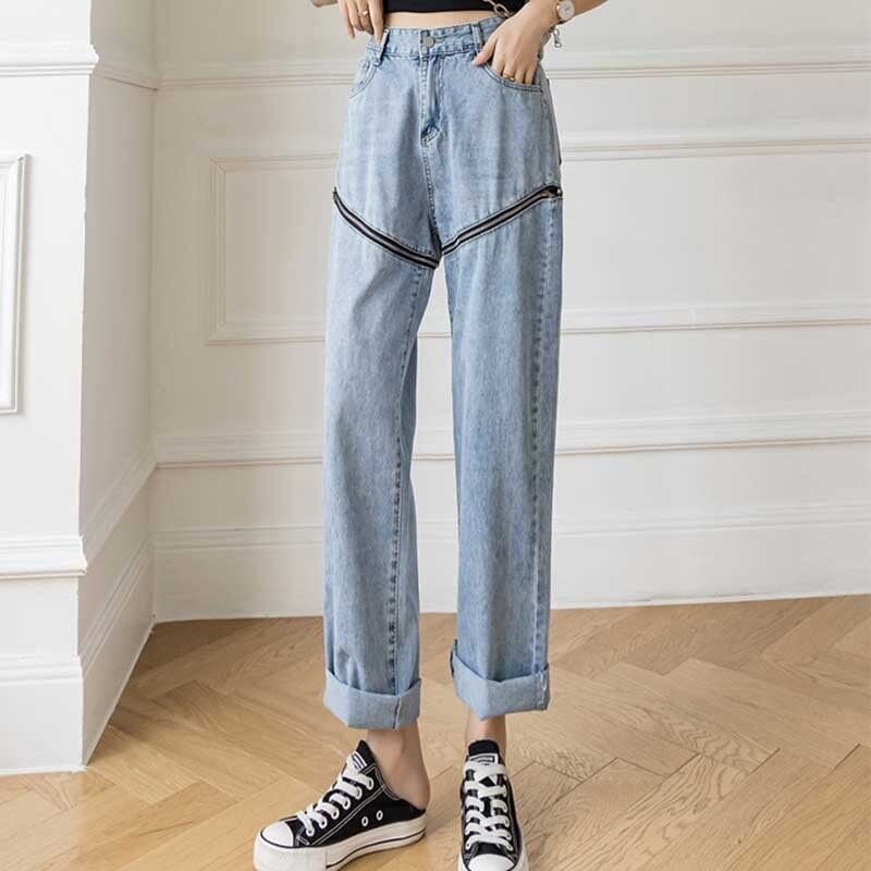 ゆったり感アップ ハイウエスト 一目惚れ パンツ ボトムスE-1990