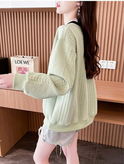 好感度UP 切り替え スタイルアップ レイヤード風 全3色 パーカーE-9665