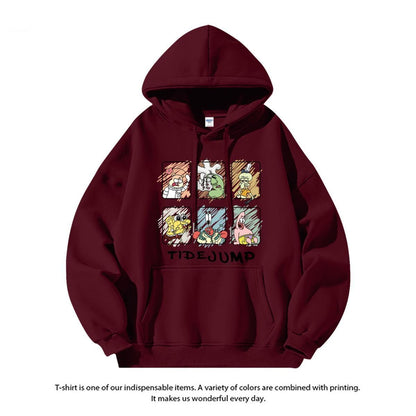 【人気急上昇中！】質感のいい ビッグロゴ 男女兼用 6色展開 フード付きパーカ ーE-12633