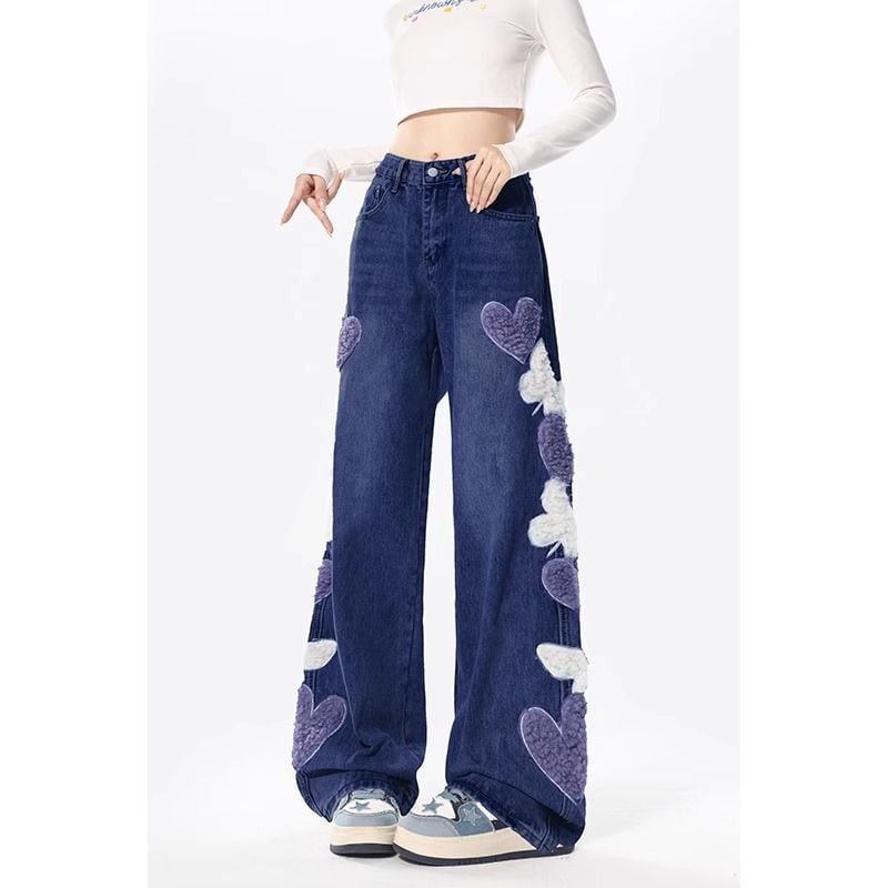 激安セール ファッション感満々 売り切れ必至 着回し力抜群 2色 デニム ワイドパンツE-12753