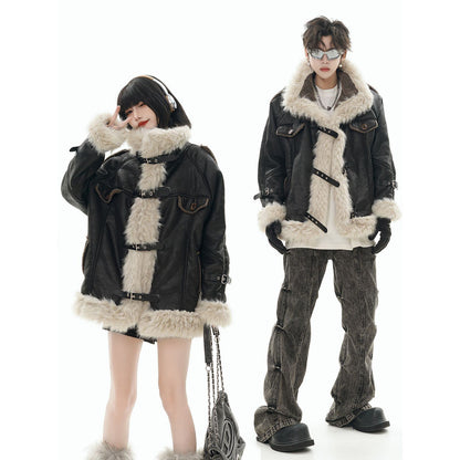 都市ファッショ デザイン オシャレ おしゃれ度高め 切り替え 2色選択 ミドル丈のコットンコート E-10505