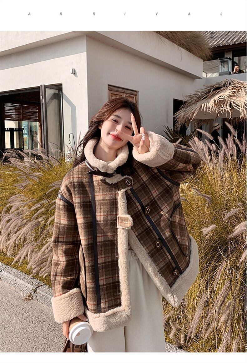 好感度UP 優しい雰囲気 海外トレンド上質 ファッション 2色 ダウンジャケット E-12317