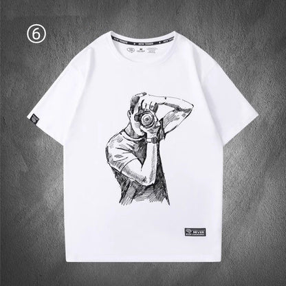 【ランキング上位】超人気　早い者勝ち プリントロゴ　半袖 Tシャツ-A2316