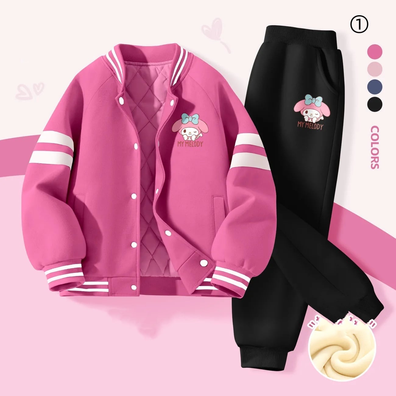 大人可愛い　 美人度アップ 気いっぱい 好感度UP セットアップ キッズ  ジャケット+パンツE-12303