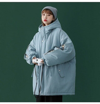 ユニセックス暖かいパンダプリントダウンジャケット  3色 E-5760