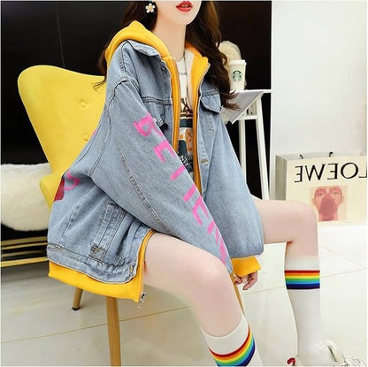 【裏起毛】絶対流行 ラムスキン ファッション デニムジャケットE-5703