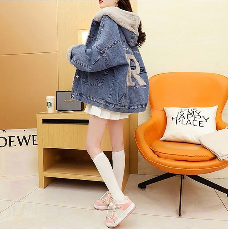 【裏起毛】大活躍 上質 ファッション 裏起毛暖かい デニムジャケットE-5713