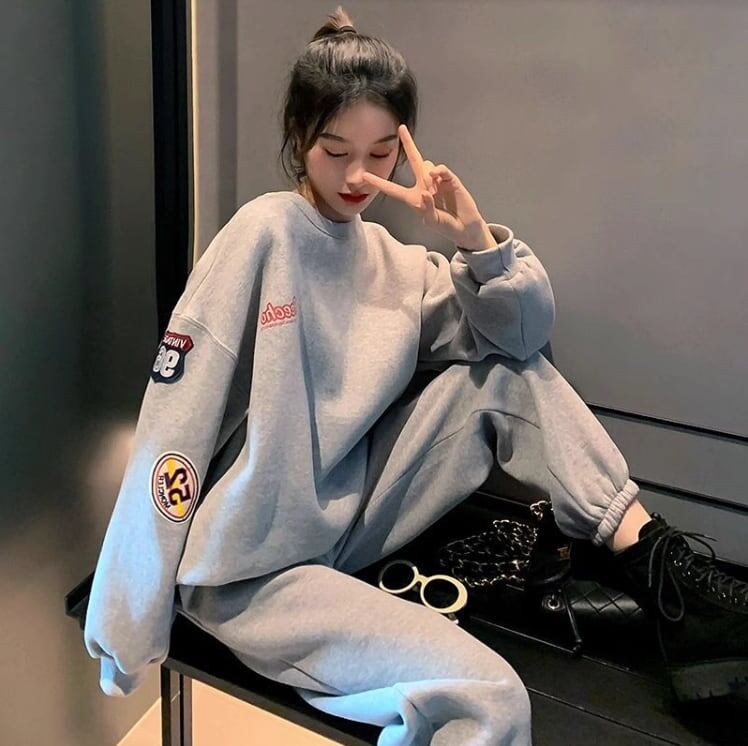 【裏起毛あり】人気爆発 長袖スウェットXパンツ 厚手 セットアップ全2色E-4712