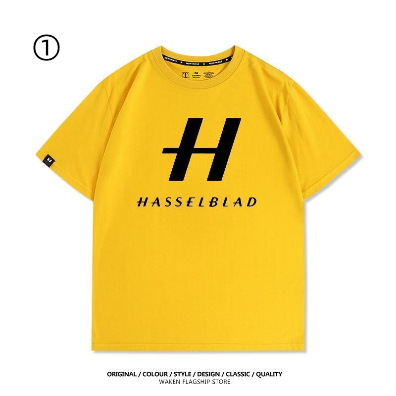 大人可愛い おすすめ プリントロゴ　半袖 Tシャツ-A2372