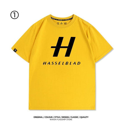 大人可愛い おすすめ プリントロゴ　半袖 Tシャツ-A2372