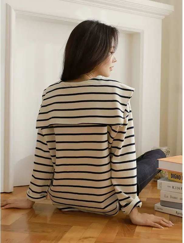 美人度アップ プリント カジュアル スウェットE-10937