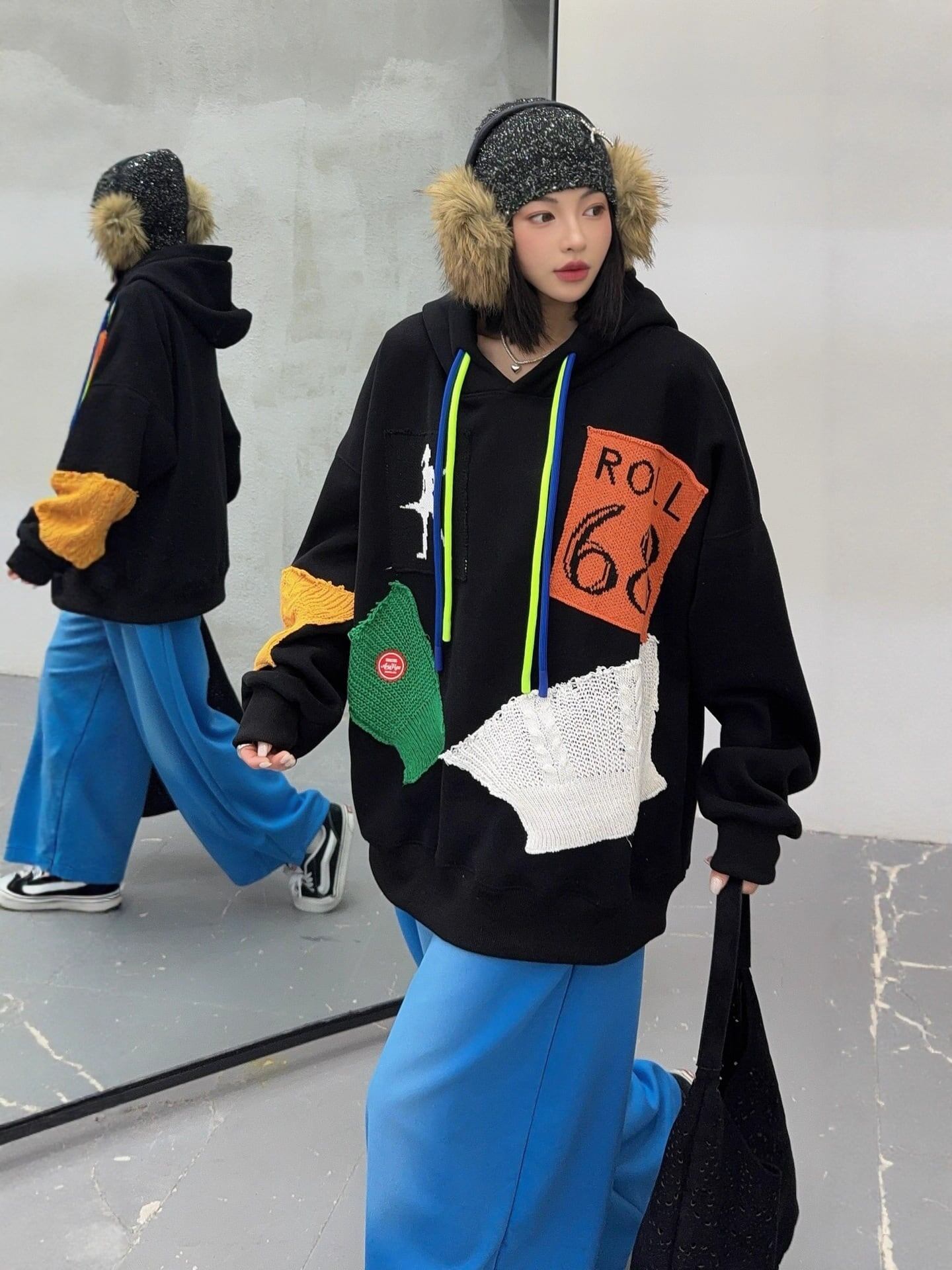 着回し力抜群 アバンギャルド ファッション カジュアル   2色 スウェット E-12211