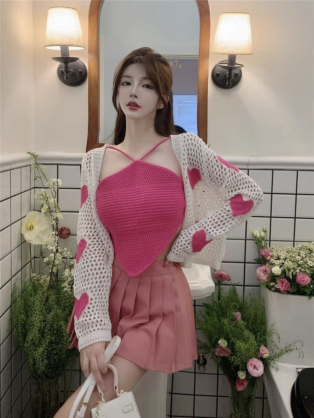 人気上昇中 ファッション感満々 美人度アップ 全2色 ニットトップスE-9152