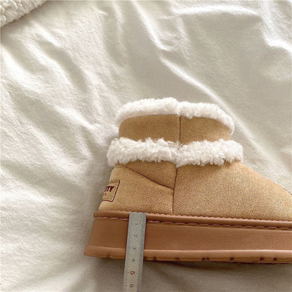 季節の単品 スノーブーツ Eweet系可愛い ファーシューズ レディース靴 2色選択可 E-10657