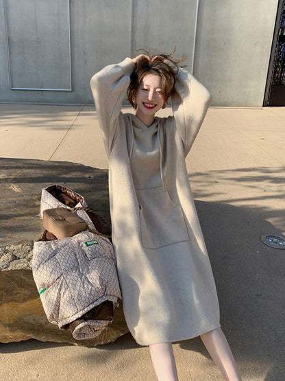 美人度アップ 4色 プラスベルベット 長袖 ニット セーター E-10217