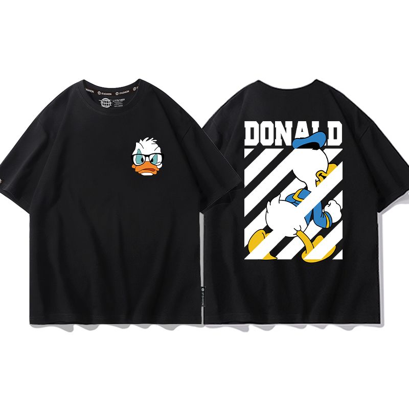 男女兼用 プリント 半袖 Tシャツ E-13187