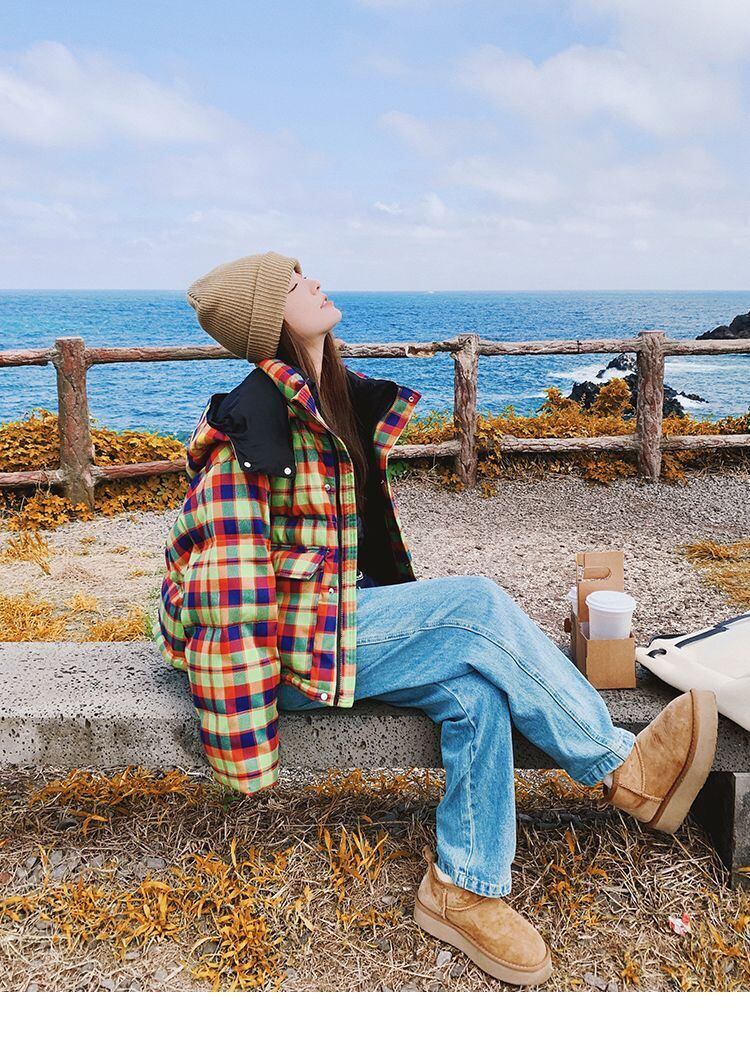 個性派 フード付きジッパーコート スタイルアップ E-10056