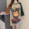 話題沸騰中 お勧めカラーマッチング ビッグロゴ ゆったり 半袖Tシャツ＜ins-8350＞