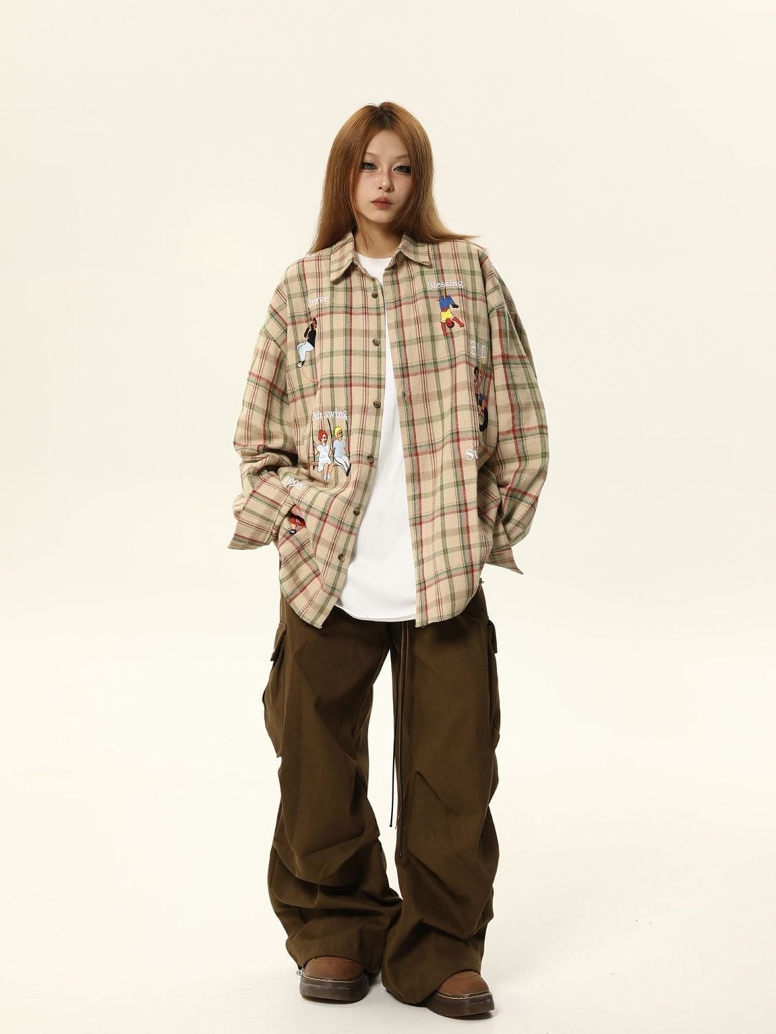 大活躍 個性派 ファッション シャツE-6520