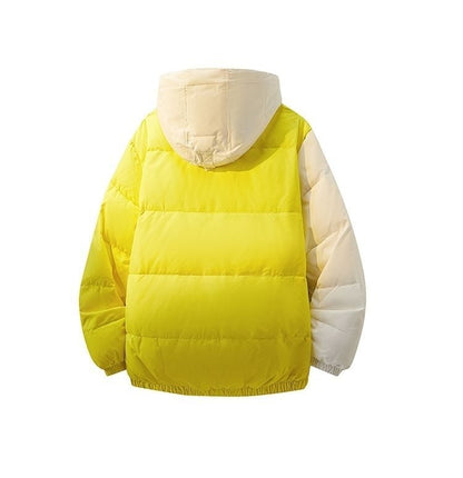 おすすめ 冬服 防寒 暖かい  撥水加工 3色展開 男女兼用 フード付きダウンジャケットE-12896