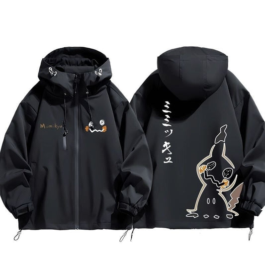 防寒  撥水加工 バックビッグロゴ 男女兼用 3色展開 マウンテンパーカー E-12890