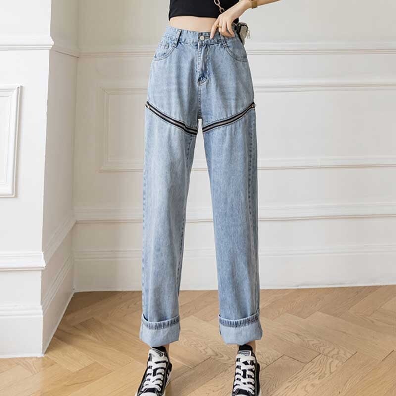 ゆったり感アップ ハイウエスト 一目惚れ パンツ ボトムスE-1990