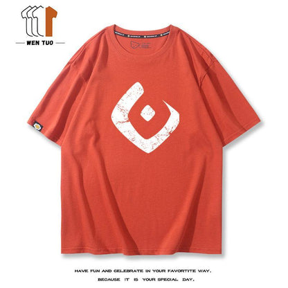 好感度UP  売れ筋   おすすめ プリントロゴ 半袖 Tシャツ-A2504
