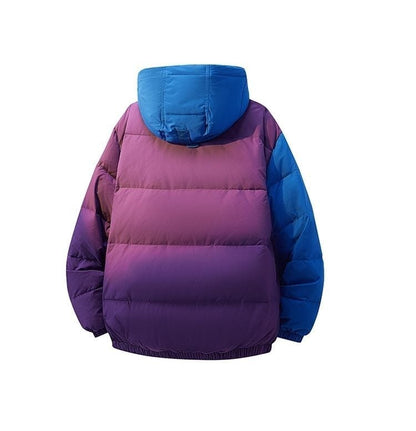 おすすめ 冬服 防寒 暖かい  撥水加工 3色展開 男女兼用 フード付きダウンジャケットE-12896