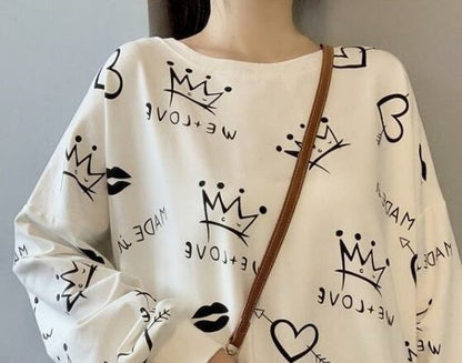 話題沸騰中 早い者勝ち 絶対流行 カジュアル 2色選択 スウェットE-10859