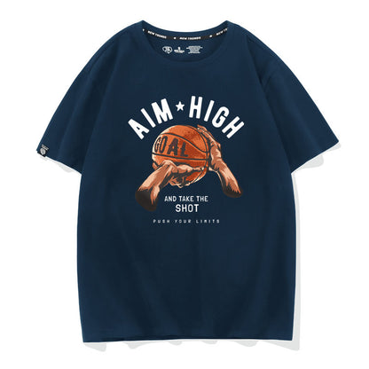 絶対欲しい 大活躍  おすすめ プリントロゴ 半袖 Tシャツ-A2645